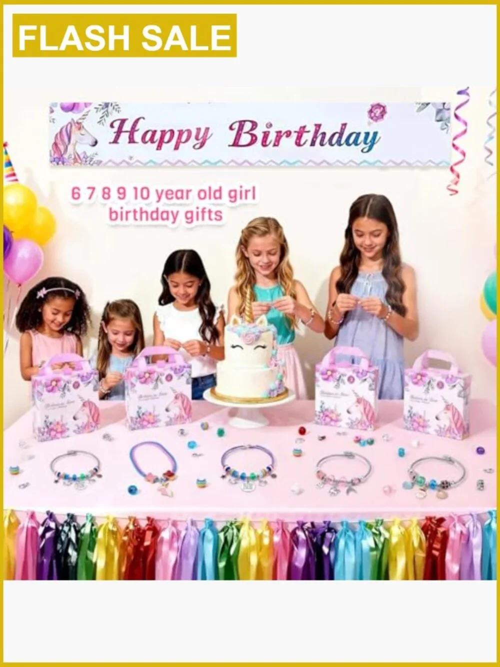 Charm Bracelet Making Kit for Girls 6-12 Unicorn Jewelry Craft